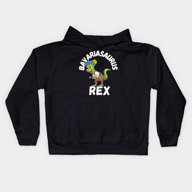 Bavariasaurus Rex Kids Hoodie by maxdax